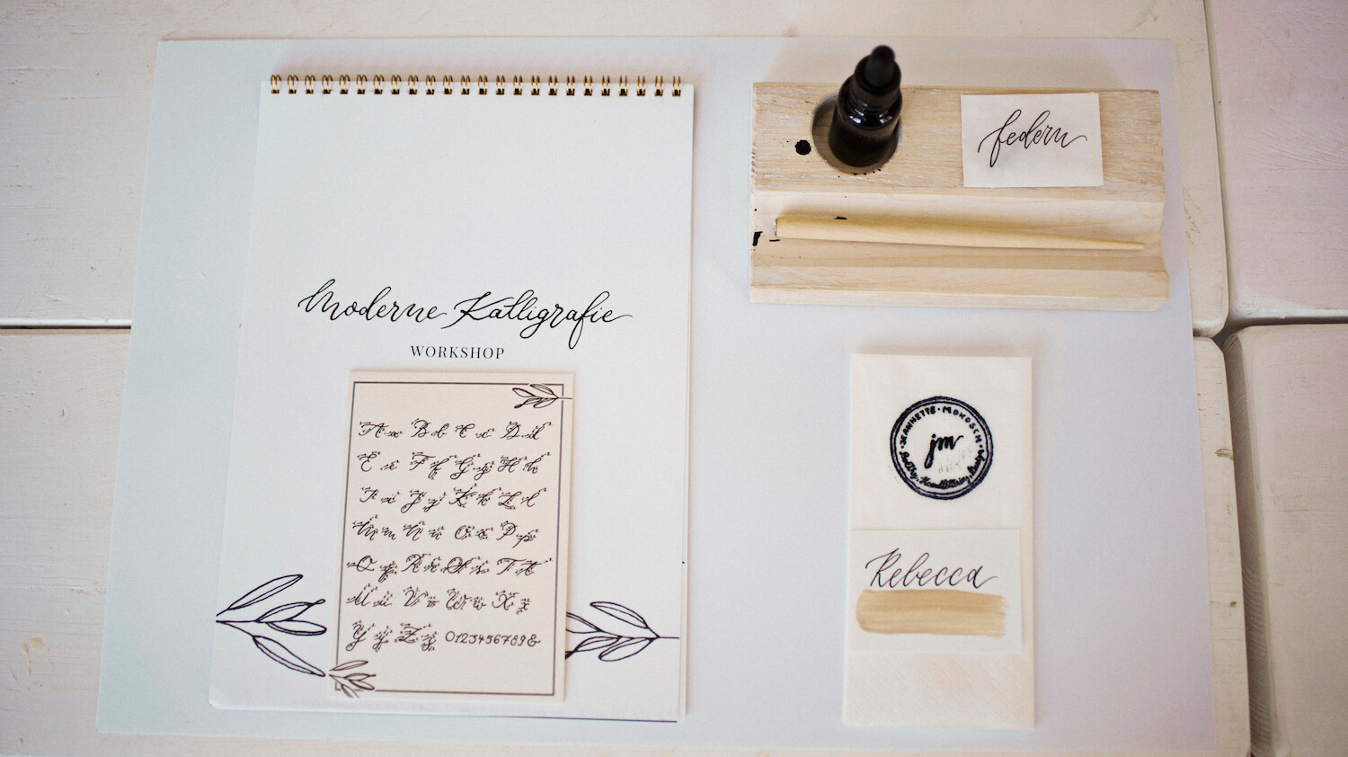 Kalligraphie Lernen Mit Dem Starter Set Und Ubungsheft