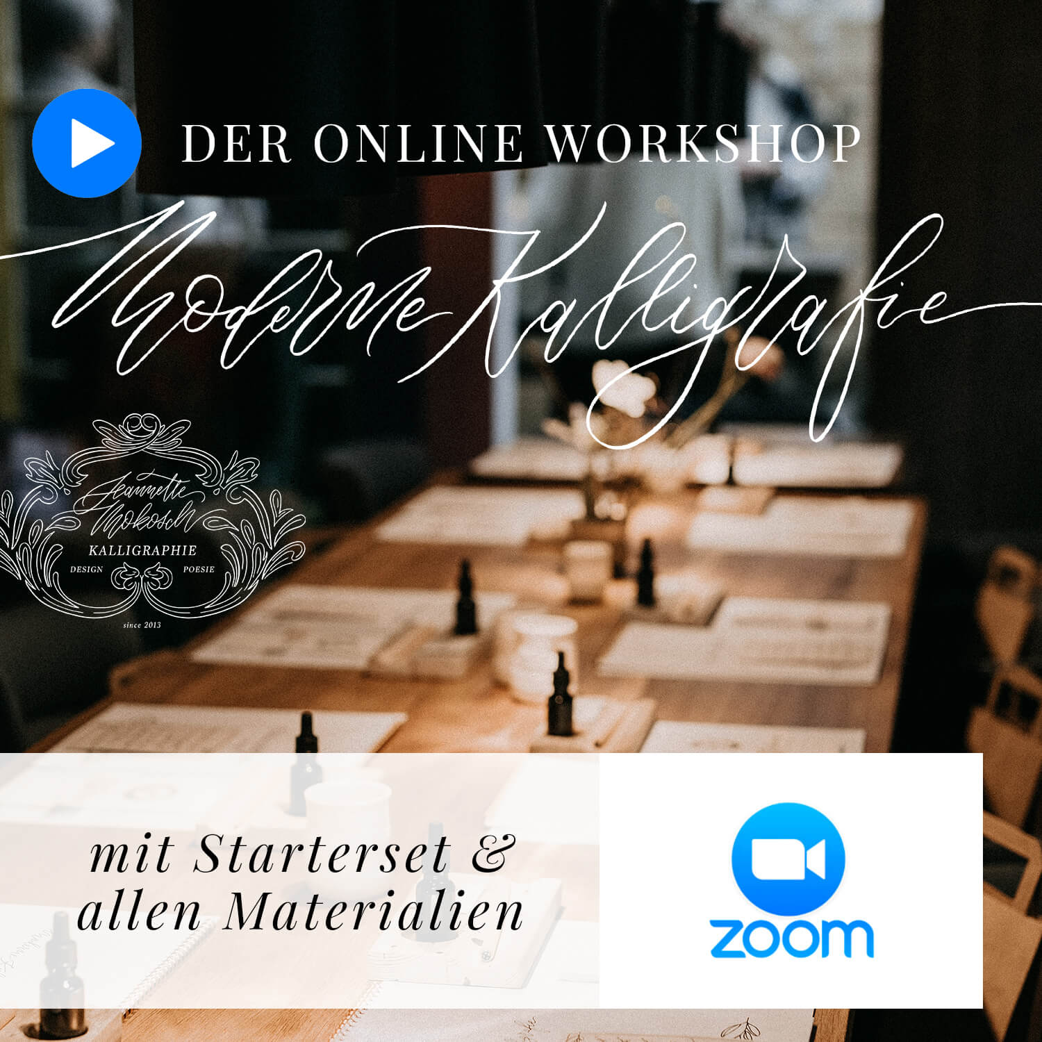 Onlinekurs Via Zoom Moderne Kalligrafie Fur Anfanger Jeannette Mokosch