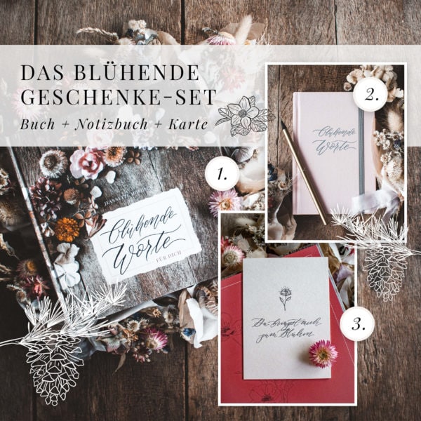 Das blühende Geschenke Set (3 Teile)