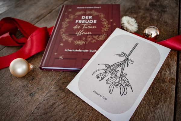 Adventskalenderbuch:  Der Freude die Türen öffnen (Gebunden) + Karte – Bild 2