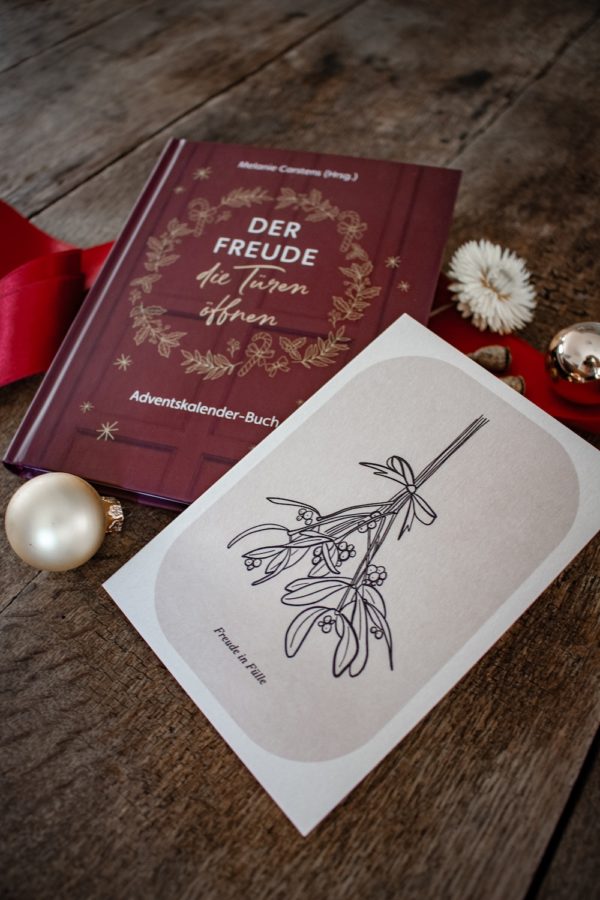 Adventskalenderbuch:  Der Freude die Türen öffnen (Gebunden) + Karte – Bild 6