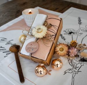 Geschirrhandtücher Geschenk Weihnachten Küche Handtücher Bibel christlich Kalligrafie gesegnet wunderbar gemacht