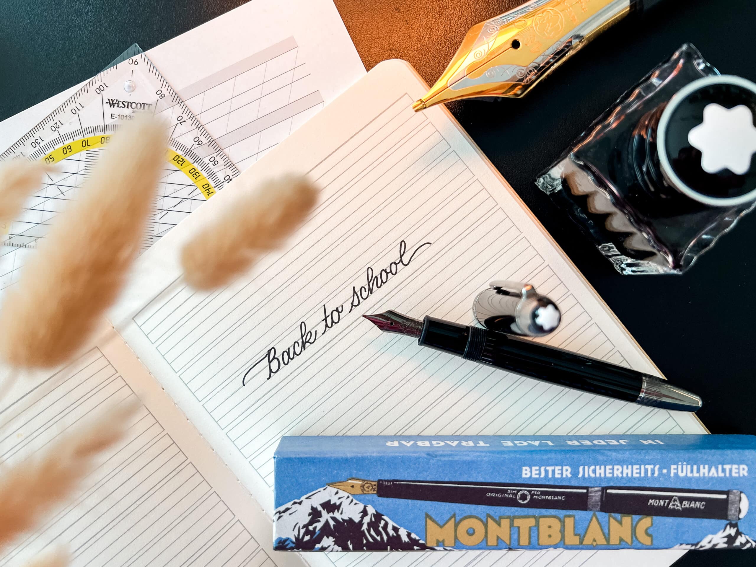 Handschrift verschönern verbessern verfeinern mit Montblanc kostenloser Workshop Schönschrift Vorlagen Alphabet