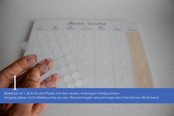 1 Platte bekleben
