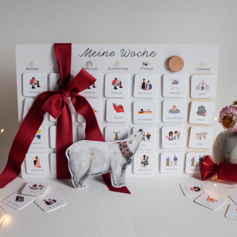 Routinen Wochenplaner für Kinder (3-6 Jahre) Geburtstag Weihnachten Einsegnung christlich