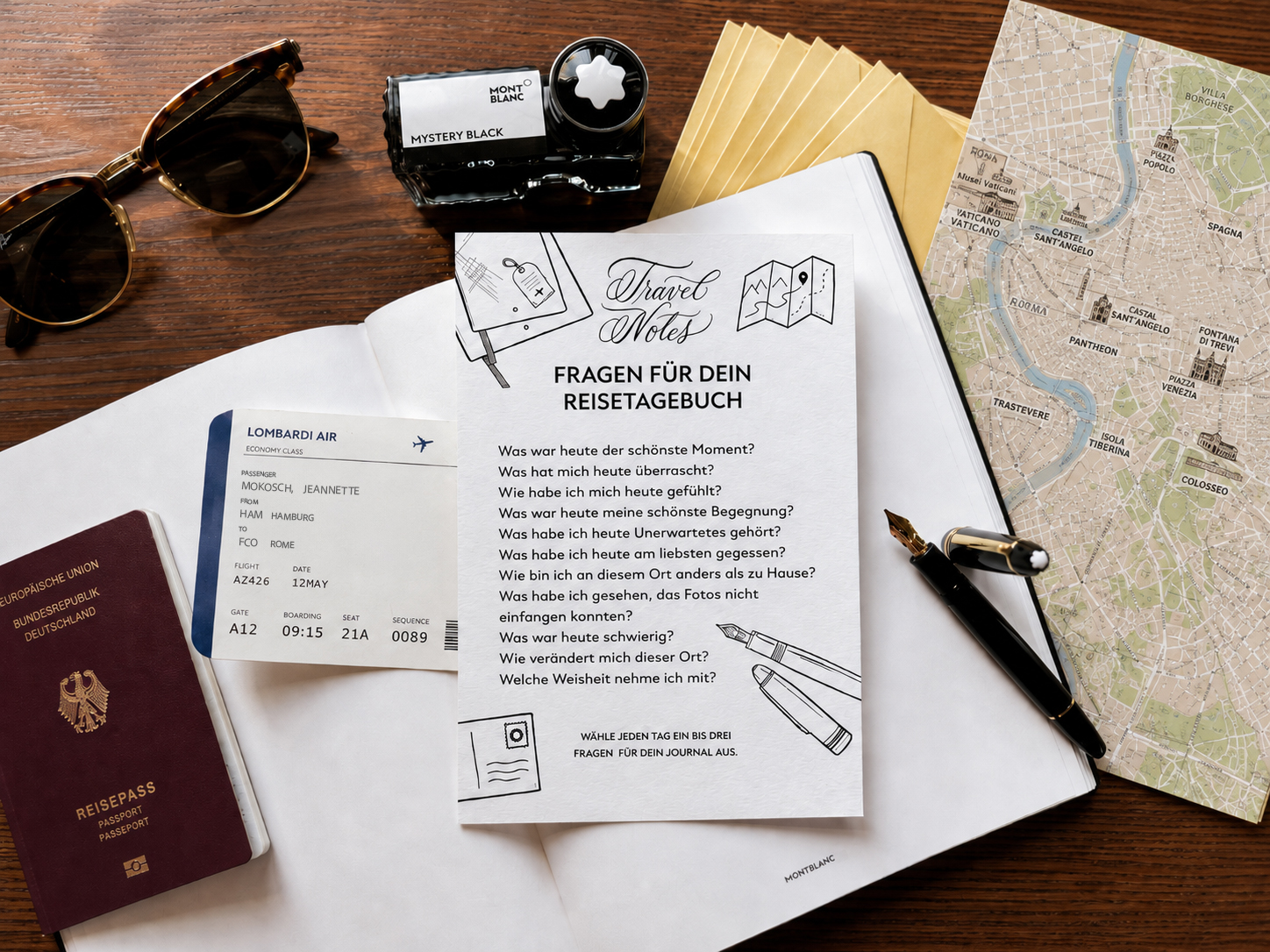Travel Notes Reisetagebuch Travel Journal