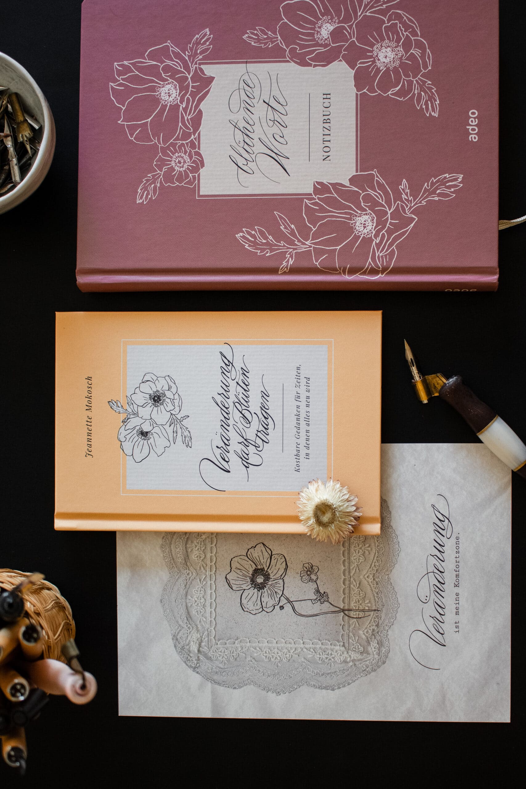 Christliches Notizbuch Blühende Worte für Gedanken, Gebete und Bibelnotizen